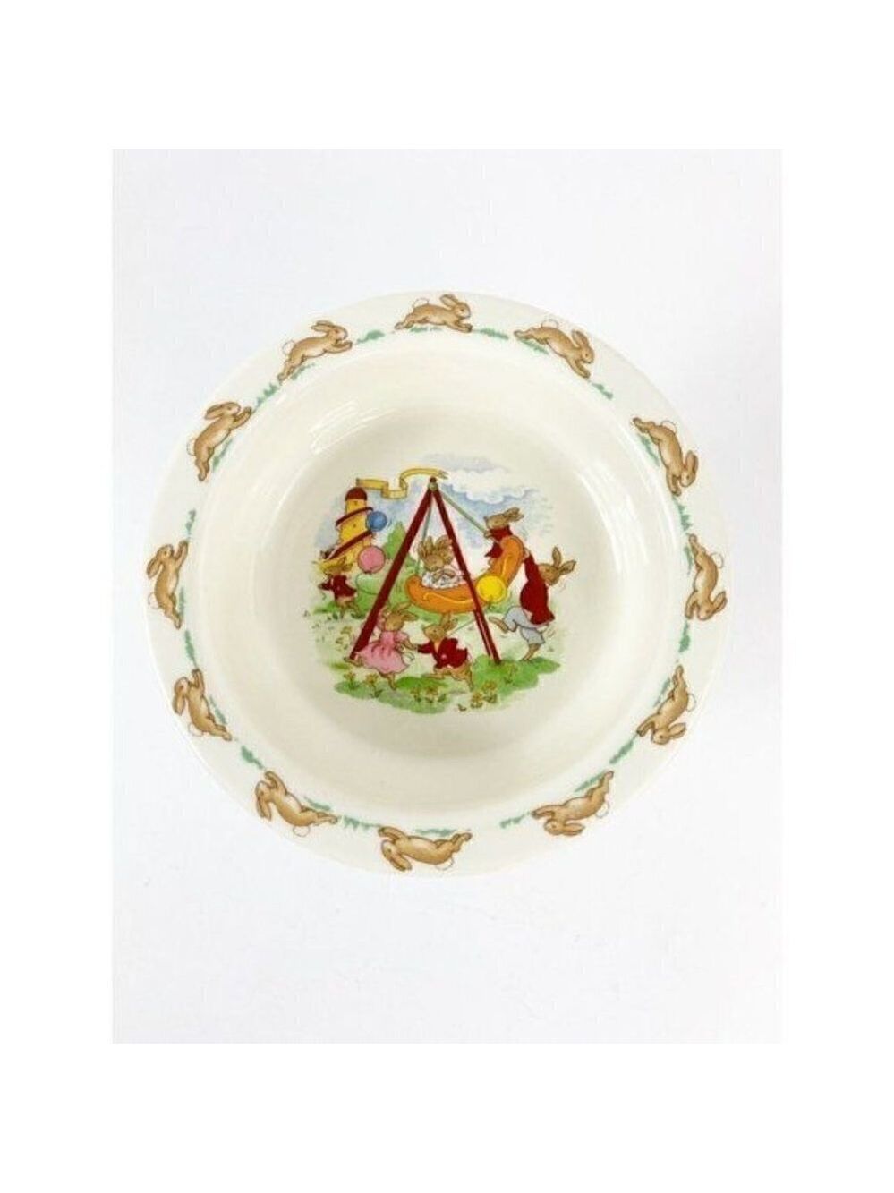 Bunnykins Fun Park Celebration Lipped Bowl 1936 Royal Doulton bone china